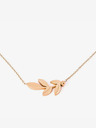 Vuch Rose Gold Big Leaf Necklace
